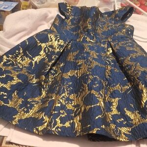 Primark Navy and Gold Dress